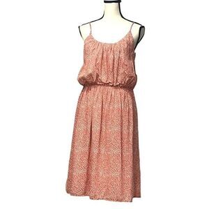 Caslon Women’s Textured Midi Sundress, Pink Desert Texture Map, M